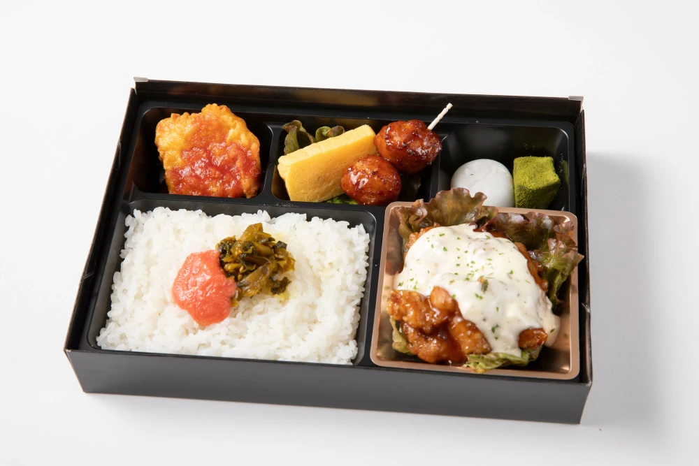 特製チキン南蛮と明太高菜ご飯の贅沢御膳
