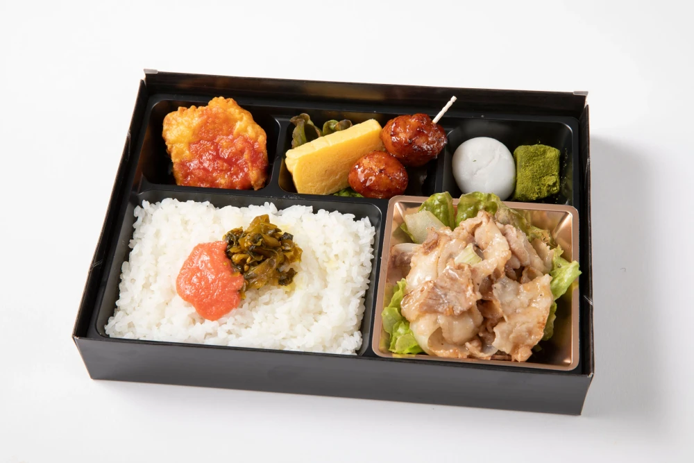 特製ダレのネギ塩カルビと明太高菜ご飯の贅沢御膳