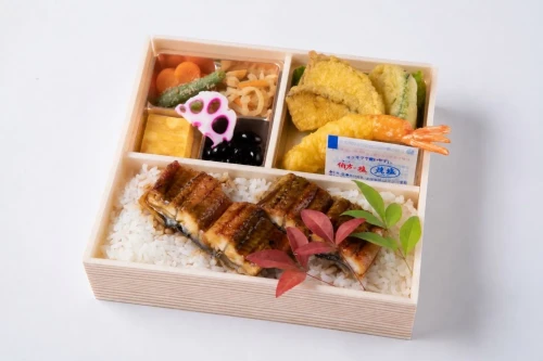 彩り天ぷらの鰻重御膳