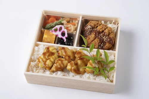 自家製ダレの味噌カツと鶏天重御膳