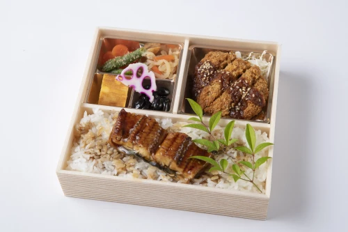 自家製ダレの味噌カツと鰻重御膳