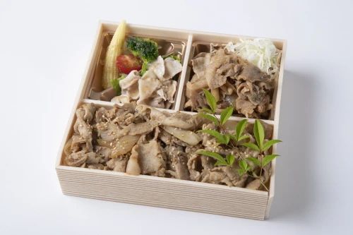 特製ダレの生姜焼き＆焼肉カルビ重御膳