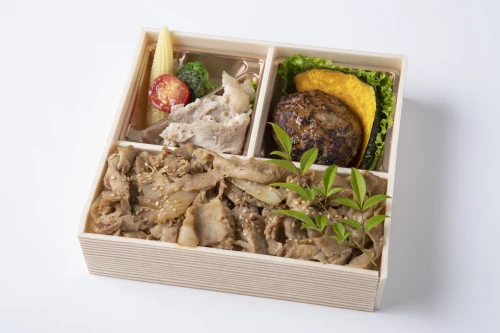 自家製ハンバーグ＆焼肉カルビ重御膳