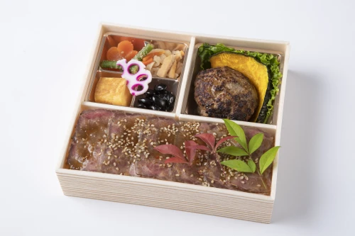 自家製和風ハンバーグ御膳【ローストビーフ重】
